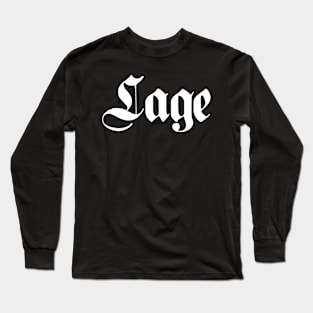 Lage written with gothic font Long Sleeve T-Shirt